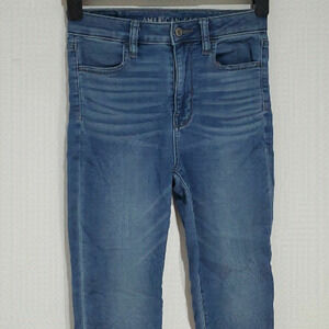 𝅺american Eagle super stretch 26x28 size 2 super high rise jeggings